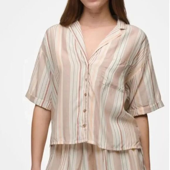 Prana Tops - PrAna Iguala Top Womens Size ***Clay Strip***